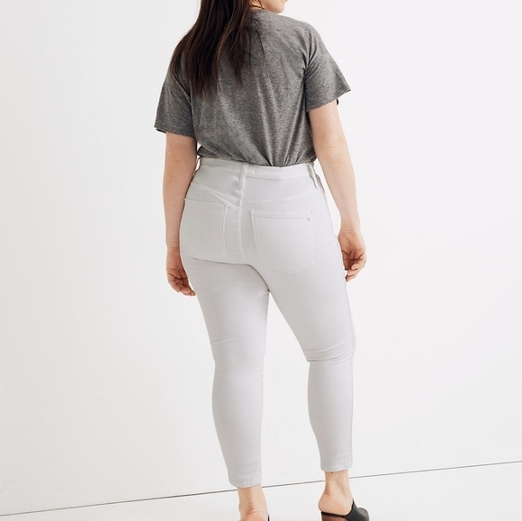 Madewell Denim - MADEWELL 10" High-Rise Skinny Crop Jeans in Pure White Womens Size 31 NEW